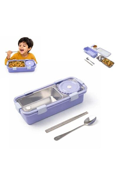 Twisoo Stainless Steel 304 Lunch Box with Gravy Container, 2 Compartment Leak...