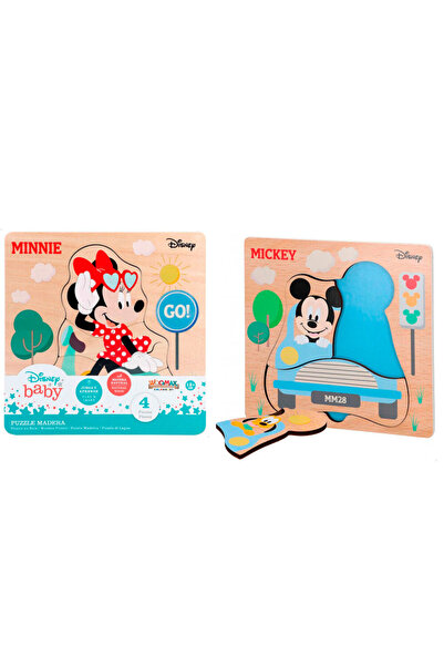 WOOMAX Puzzle din lemn asortat Disney Mickey Minnie