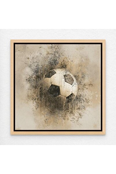 ALAYRA International Football Grunge Street Art A4 Soccer Canvas Wall Art wit...