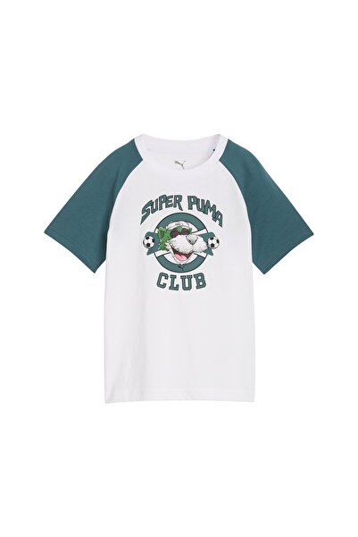 Puma Super Unisex Kids' White T-Shirt Unisex Children's T-Shirt 691918