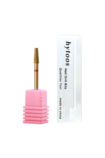 Choice BM0309D-F(TiN) HYTOOS Cuticle Clean Nail Drill Bit Titanium Russian Na...