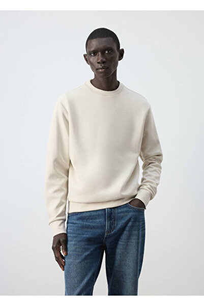 MANGO Man Regular fit %100 pamuklu sweatshirt
