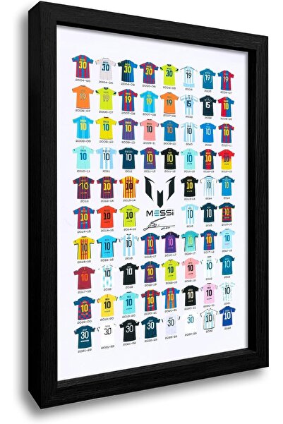 ALAYRA International Motivational Football Players A4 Canvas Wall Art for Boy...