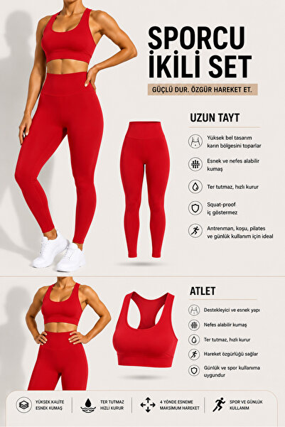 MRDN MODA Ženske leggins od likre sa visokim strukom - kratki set