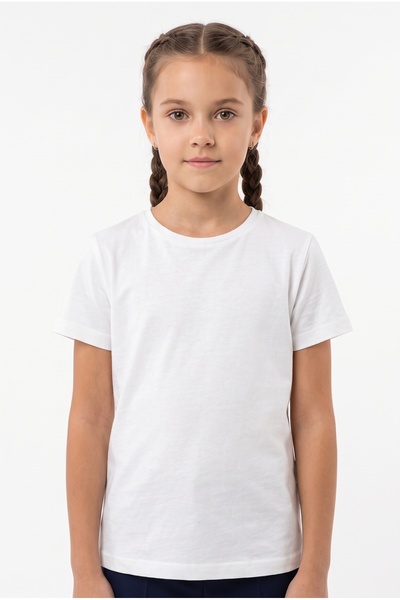 Toontoy Unisex Plain Crew Neck School T-Shirt