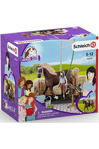 SCHLEICH figurine set, Horse Club, Horse washing place, Emily & Luna