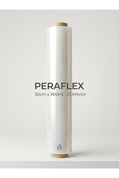 STREÇ FİLM ŞEFFAF PALETLEME VE EŞYA MOBİLYA KORUMA STRECİ 23 MİKRON 50x300mt