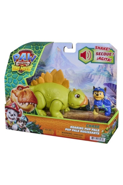 SPIN MASTERR Set de dinozauri cu figurină, Paw Patrol, Roaring Pup Pals, Chase