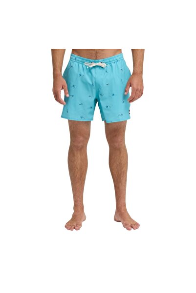 Quiksilver Stretch Printed Erkek Mavi Volley Short ERKEK VOLLEY SHORT EQYJV04217
