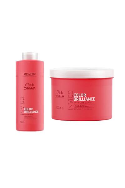 Wella Professionals Set Wella Invigo Brilliance pentru păr fin/normal: Șampon...