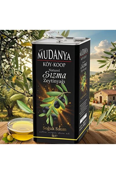 Genel Markalar Mudanya Natürel Soğuk Sıkım Sızma Erken Hasat Yeni Sezon 5L(48...