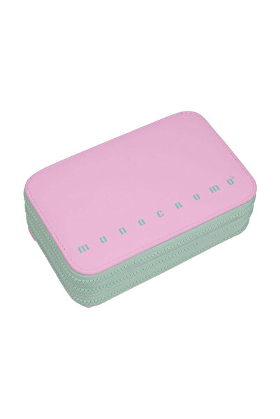 Monocrom Monochrome three-layer pu leather pencil case - pink 170552