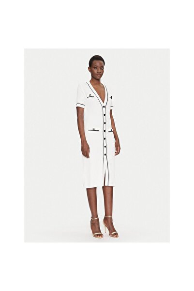 Luisa Spagnoli Rochie tricotată de damă 100004 CANDELOTTO Crem