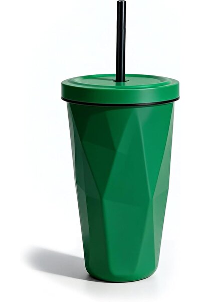 GENERAL Galadun Travel Mug with Lid and Straw, Stainless Steel, 17 oz Capacit...