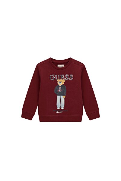 Guess Bluză băieți N6YQ05K4096 Bordeaux