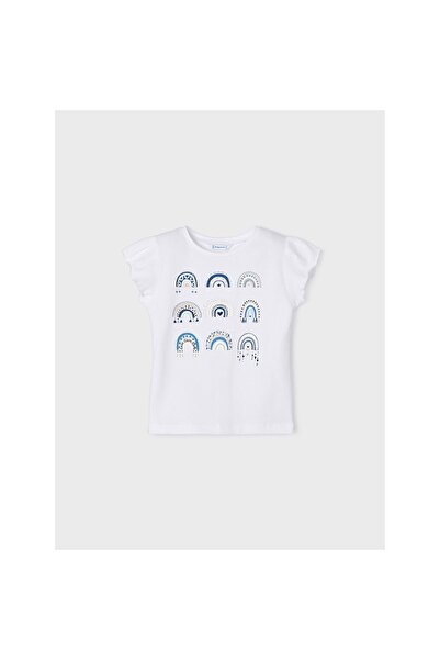 MAYORAL Tricou de fată 3062 Alb