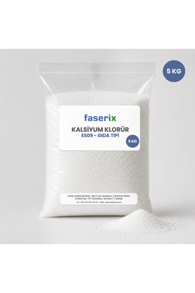 faserix Kalsiyum Klorür(E509 Gıda Tipi) 5 Kg