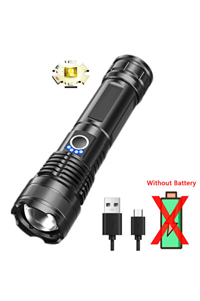 XIWANGFIRE B No battery High Power Strong Light Long Range LEP Flashlight USB...
