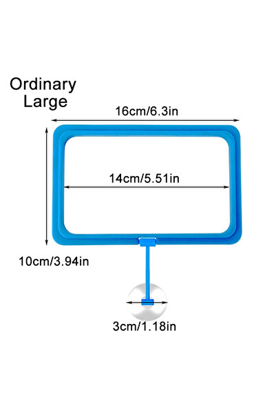 Choice1 Ordinary Large Aquarium Fish Feeding Ring Fish Tank Blue Floating Sta...