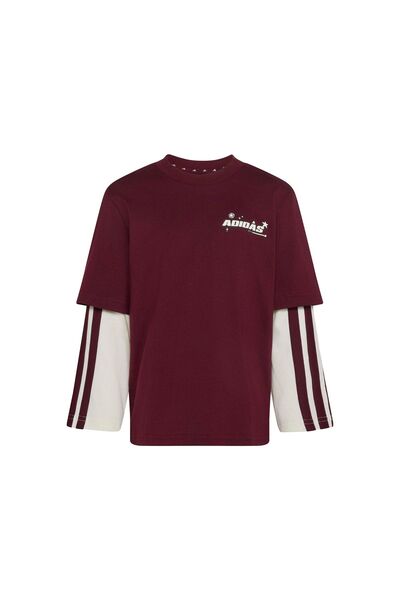 adidas Bluză unisex pentru copii KG6133 Bordeaux