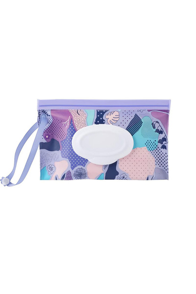 Choice7 as picture Baby Wet Wipe Pouch EVA Flip Cover Tissue Box Cute Snap-St...