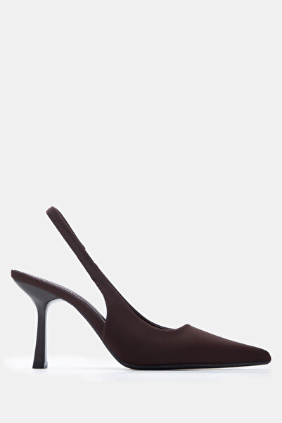 Luigi Μυτερές γόβες slingback με λάστιχο - Σκούρο καφέ - 37