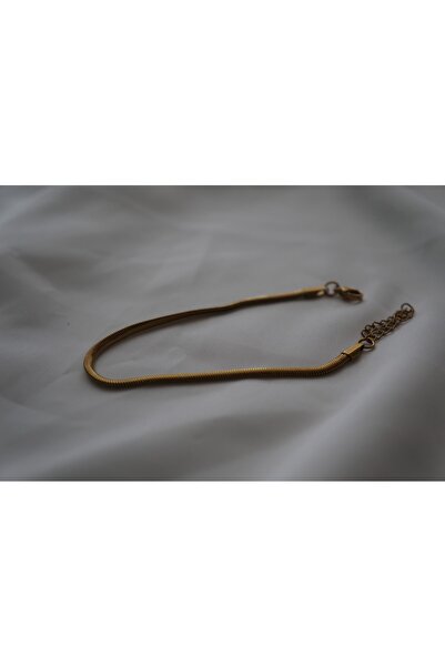 asd accessory Flat Herringbone Model Italian Chain 2mm Thick Gold Color Model...