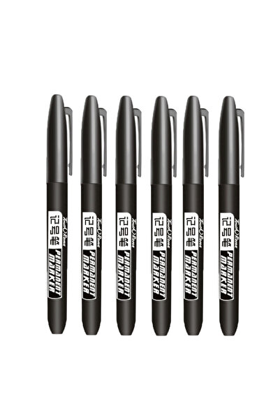Choice 6 Black Set 6 PCS Permanent Marker Pen Manga Drawing Markers Black Blu...