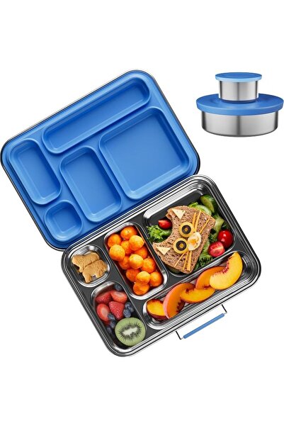 Adando Bento Lunch Box for Kids Leak-Proof 304 Stainless Steel Lunch Containe...