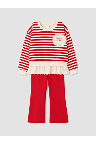LC Waikiki Ruffled girl's leggings set