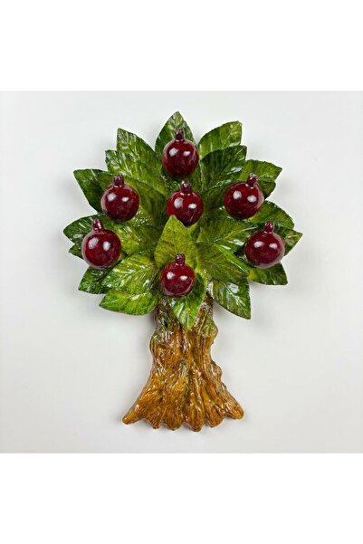 SUME El Yapımı Nar Ağacı Duvar Dekoru Bereket Koleksiyonu 14X20 cm