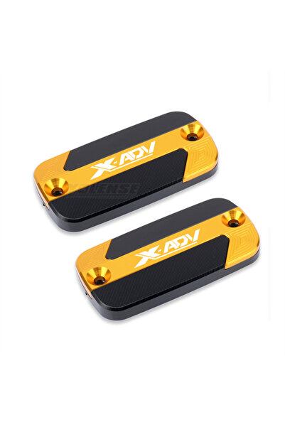 Choice Gold-1 Pair Motorcycle Front Brake Fluid Reservoir Oil Cup Cap Master ...