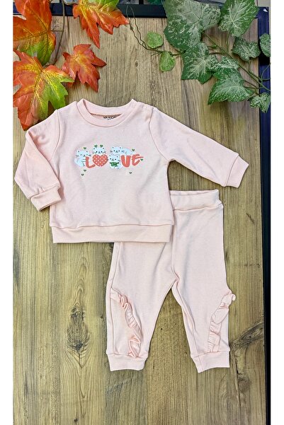 CemBebe Baby girl spring cotton jersey set top and bottom soft cotton seasonal