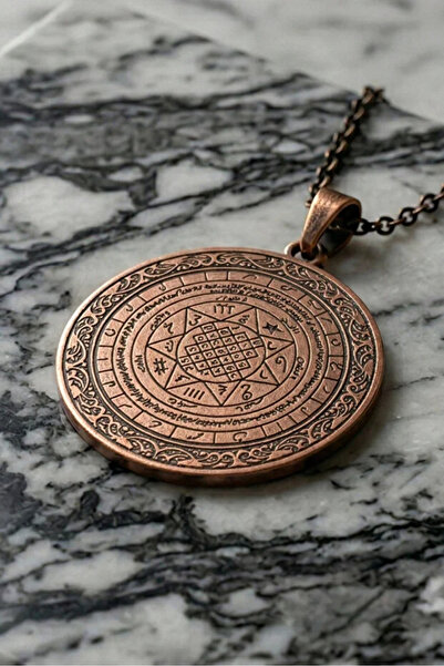 Otto Man Steel Jewelry Kadın Erkek Saf Bakır Kolye Cürmü Aşk Tılsımı Dualı Mo...