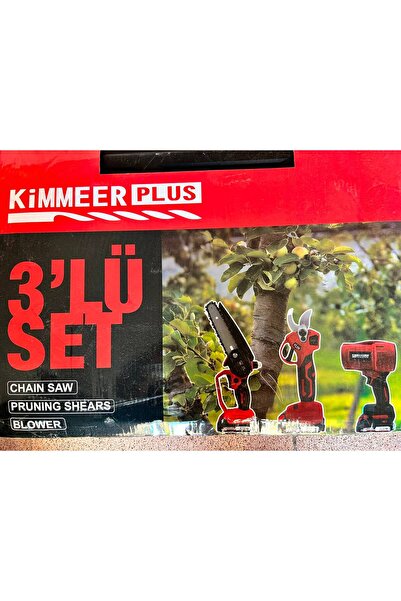 KIMMERPLUS Kimmer Plus Tam Profesyonel 3 lü Bahçe Seti
