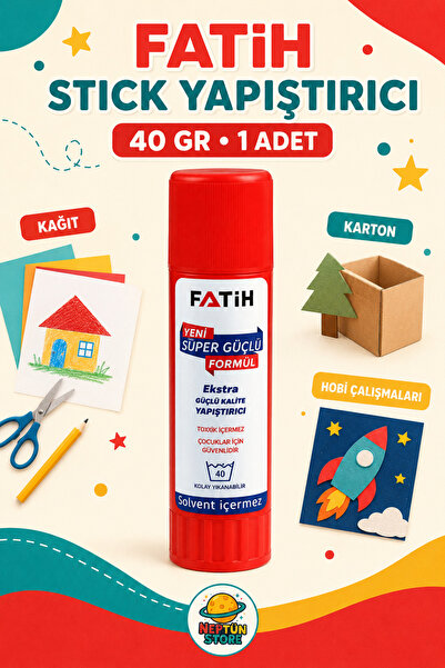 Fatih Glue Stick 40 Gr Tekli Katı Yapıştırıcı – Okul, Ofis ve Hobi