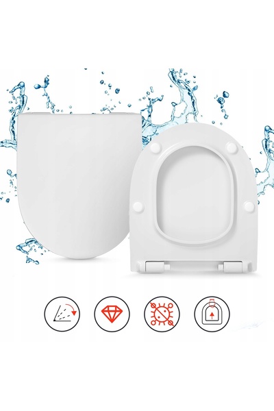 Hamberger Capac WC, Compatibil Cu Kolo Nova Pro, 42 x 36 cm, Alb, Din Plastic...