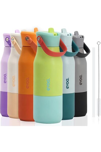 GENERAL اوشنايك زجاجة مياه معزولة من الستانلس ستيل سعة 650 مل من ايفوا | قارو...