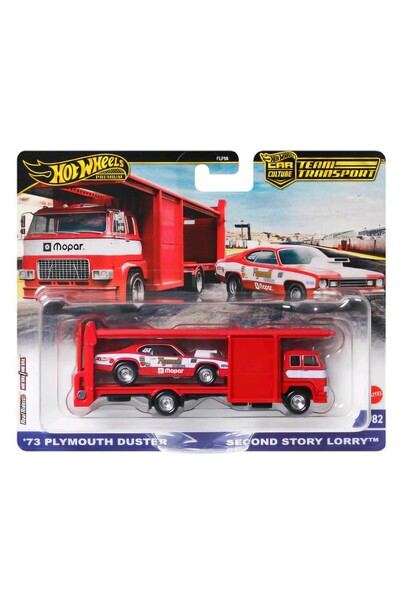 HOT WHEELS Premium Team Transport '73 Plymouth Duster Second Story Lorry FLF5...