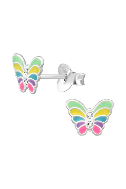 Sophia Collection Cercei argint 925 model model Fluturas multicolor