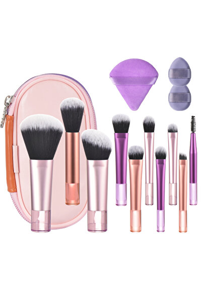 Choice 14 PCS 10 color Mini makeup brush Travel portable Makeup Tool Makeup P...