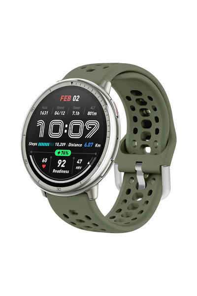Choice55 Amazfit Active 2 Army Green Original Silicone Strap For Active 2 Spo...