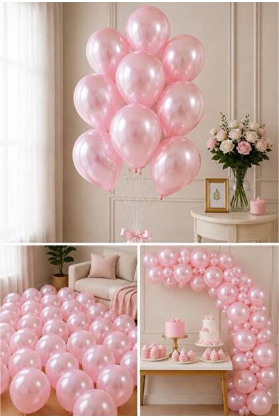 FREE PALACE 20 Pearl White Balloons |   Large Size 28 cm