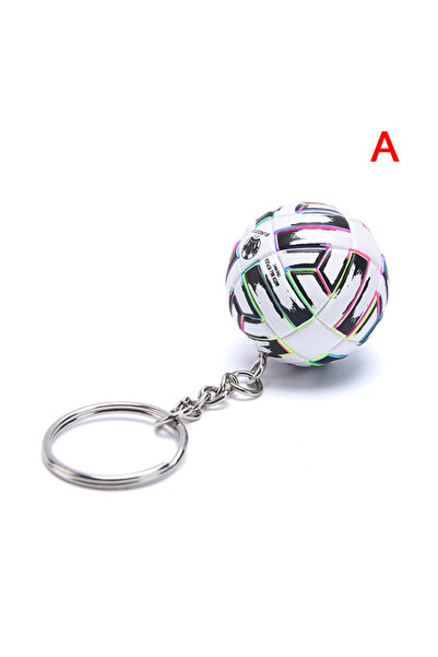 Choice A 1PC PU Leather 3D Football Souvenir Key Chain Men Women Soccer Fans ...