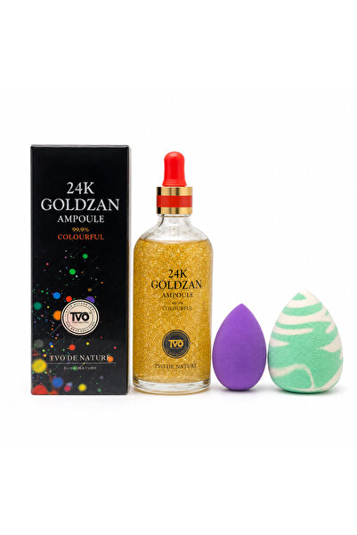 TLM TVO De Nature 24K Goldzan Σετ Ορών Προσώπου σε Αμπούλες με Σωματίδια Χρυσ...