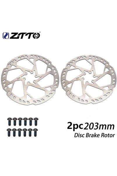 ZTTO قرص 2.3 × 203 مم، قطعتان من دراجة كهربائية جبلية، قرص فرامل 2.3 مم، سميك...