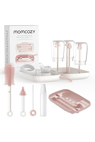Momcozy مجموعة فرش تنظيف الزجاجات - طقم تنظيف زجاجات الأطفال مع فرشاة سيليكون...