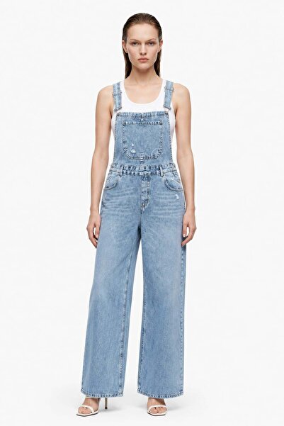 HAKKE Askılı Wide Leg Denim TULUM