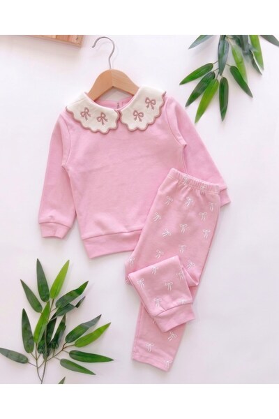 voyyo kids baby Baby Girl Seasonal Bow Printed Baby Collar 9-12-18-24 Months ...