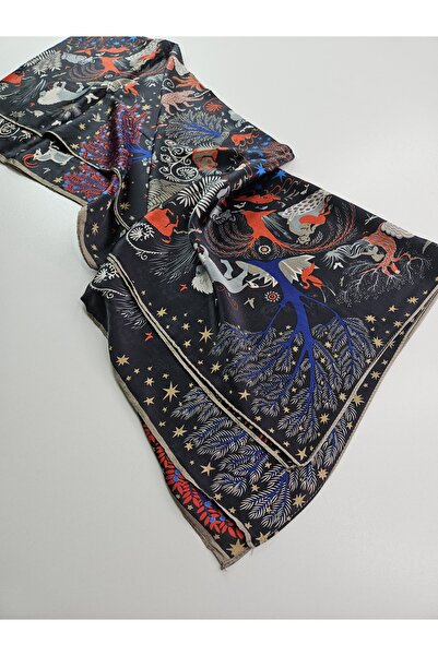 tomrisboutique Luxury Voile Silk Shawl Hijab Foulard Scarf Shawl Double Sided...
